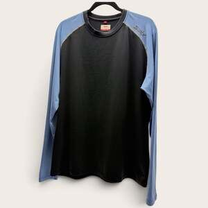 Swix Men's XL Carbonized Coconut Long Sleeve Performance Shirt Black Blue